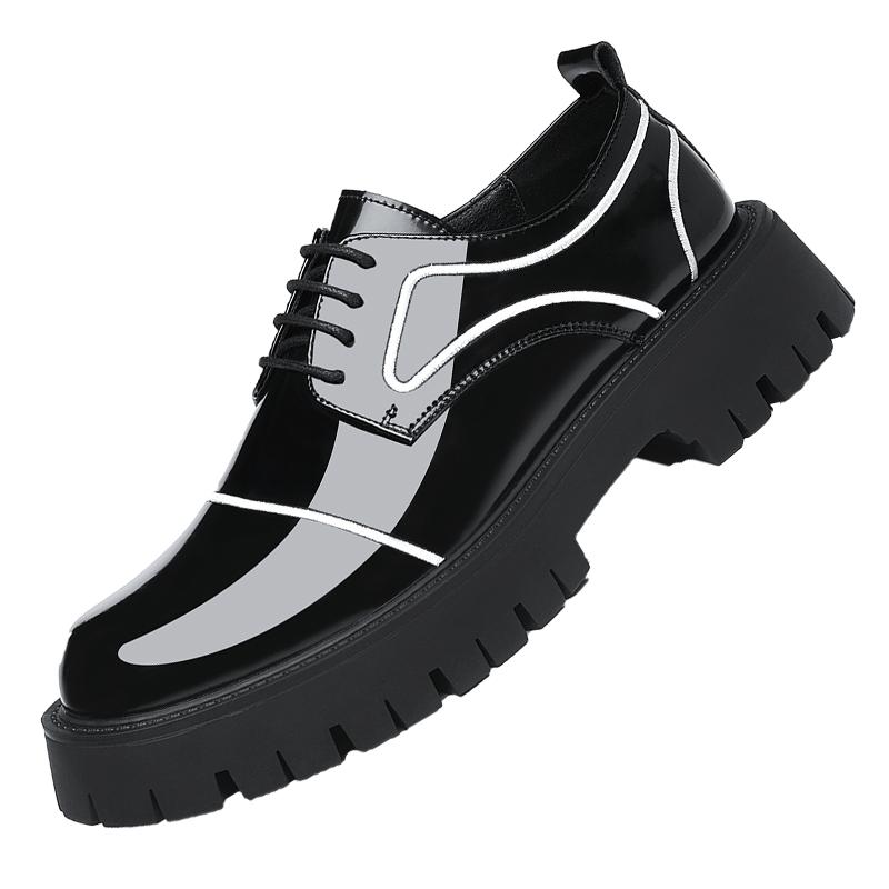

Мужские кожаные туфли на толстой подошве Высококачественный джентльменский стиль Досуг Вечеринка Бизнес Офис Модные взрослые ретро-туфли Горячие 44