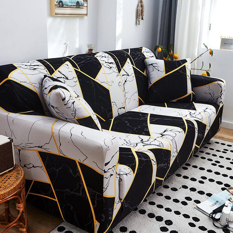 Printed Sofa Slipcover Stretch Sofa Covers For Living Room Pets Kids Chair Couch Cover I Shape Corner Sofa Anti-Cat Scratch