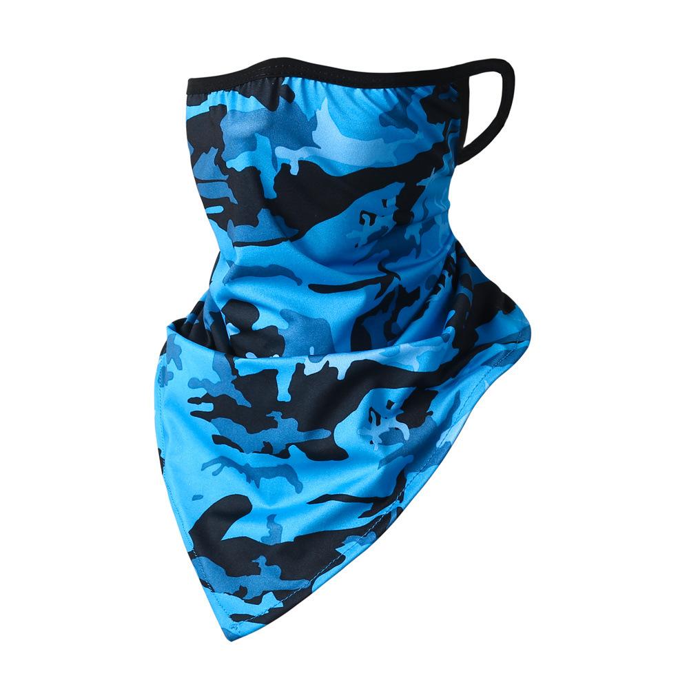 Summer Cycling Face Mask Travel Neck Cover Elastic Scarf Sports Ear-Loop Hiking Men Women UV Protection Bicycle Dust-Proof Mask