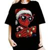 2026 New Marvel SpiderUnisex Summer Tshirt Family Set Loose and Comfortable Sport Short Sleeve Suitable for Both Unisex and Women