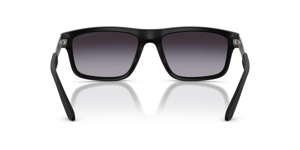 EMPORIO ARMANI matte 50018G57 0EA4244U sunglasses, black, grey, gradient, 57mm,