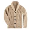 2025 Winter Sweater Men's High Neck Single Button Pocket Knitted Top