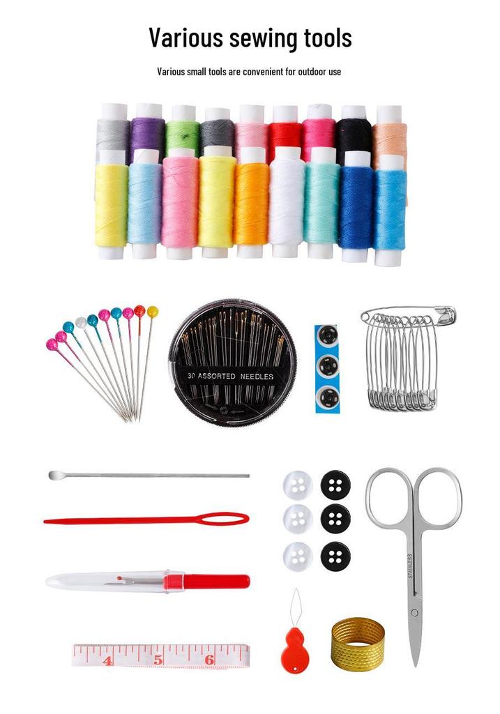 Convenient Multifunctional Sewing and Mending Kit: Household Needle and Thread Box