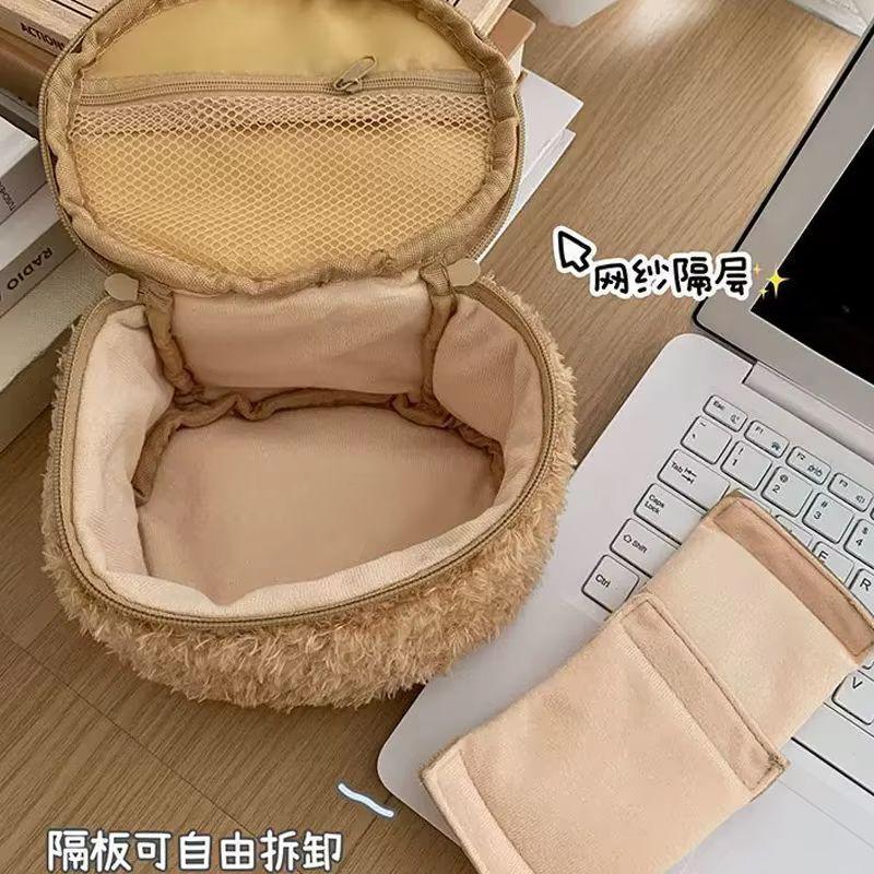 Cartoon Rilakkuma Storage Mini Makeup Bag Portable Toiletry Pouch Essential For Travel Practical Bathroom Anime Periphery Gift