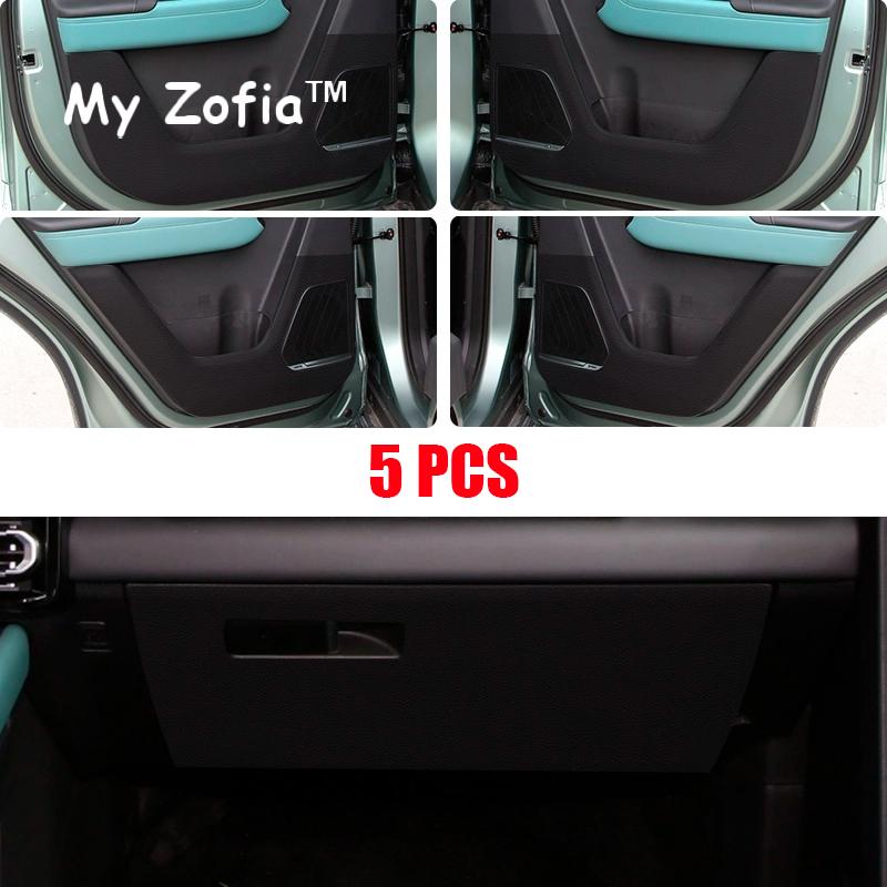 For Chery Jetour T1 2024 2025 Car Side Door Anti Kick Pad Sticker Decals Black Leather Pattern Spare Decoration Accessories