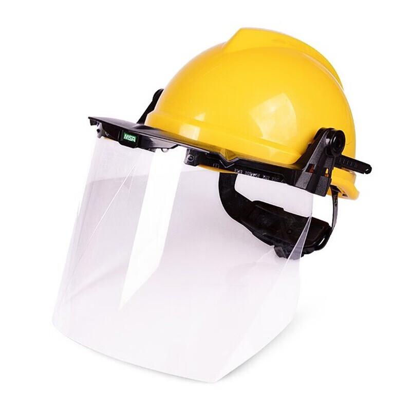MSA Safety Helmet with Transparent Face Shield Kit