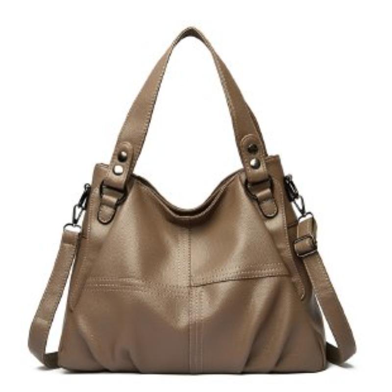 Borse di lusso in morbida pelle da donna nuova borsa tote casual da donna di design borsa a tracolla grande a tracolla per patchwork femminile