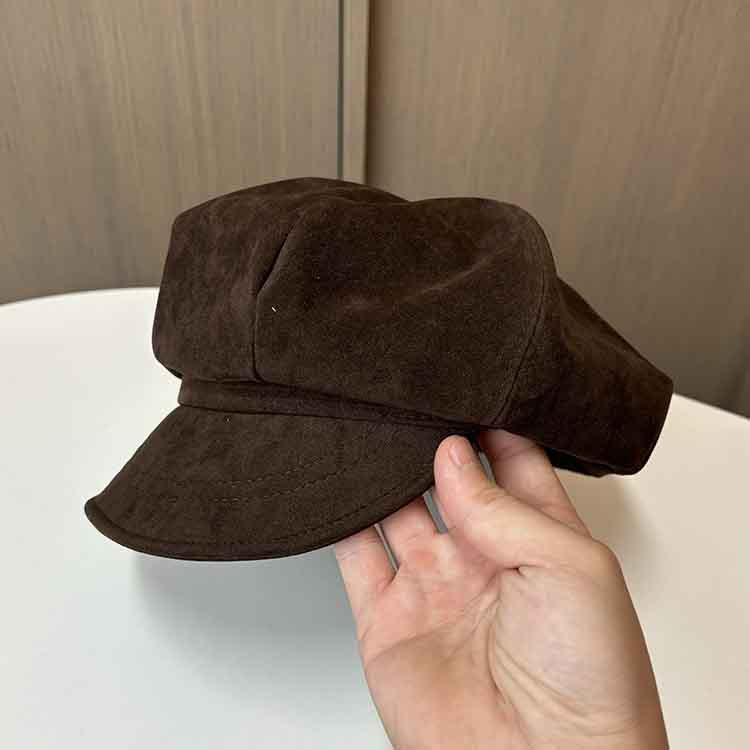 New small cornice beret showing face small casual cloud cap women's winter British retro painter hat