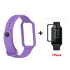 Fashion Silicone WatchStrap For Huami Amazfit Band 7 SmartWatch Band Bracelet Wristband For Amazfit band7 Strap Buckle +film