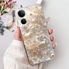 For Vivo V50 Lite V50 V2427 V2441 Elegant Floral Butterfly Phone Case For Vivo V50 V50lite 5G Soft Silicone TPU Cases