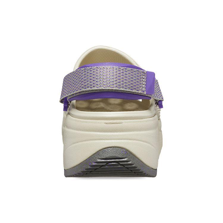 Crocs Hiker Xscape EVA Hunter Comfortable Thick Sole Beach Clogs Unisex Footwear White Purple 208365-2CF