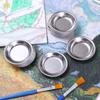 10pcs Drawing Tablets Paint Color Mixing Cups Stainless Steel Pour Mouth Palette  School