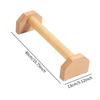 2 Pack Wooden Parallel Push-Up Stands, Non-Slip Fitness Sports Workout Gym Stands