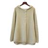 Autumn and winter new hooded design sense medium and long sweater jacket solid color loose high sense knitted cardigan women