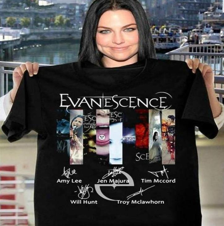 Evanescence Rock Band Album Collections T-shirt size S-5XL XXXL