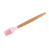 1PC Silicone Wood Turner Soup Spoon Spatula Brush Scraper Pasta Server Egg Beater Kitchen Cooking Tools Kitchenware Green/Pink