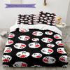Boo Mario Pattern Bedding Home Decoration Birthday Gift ( 1 Duvet Cover + 2 Pillowcase, Without Core),fan Merchandise.
