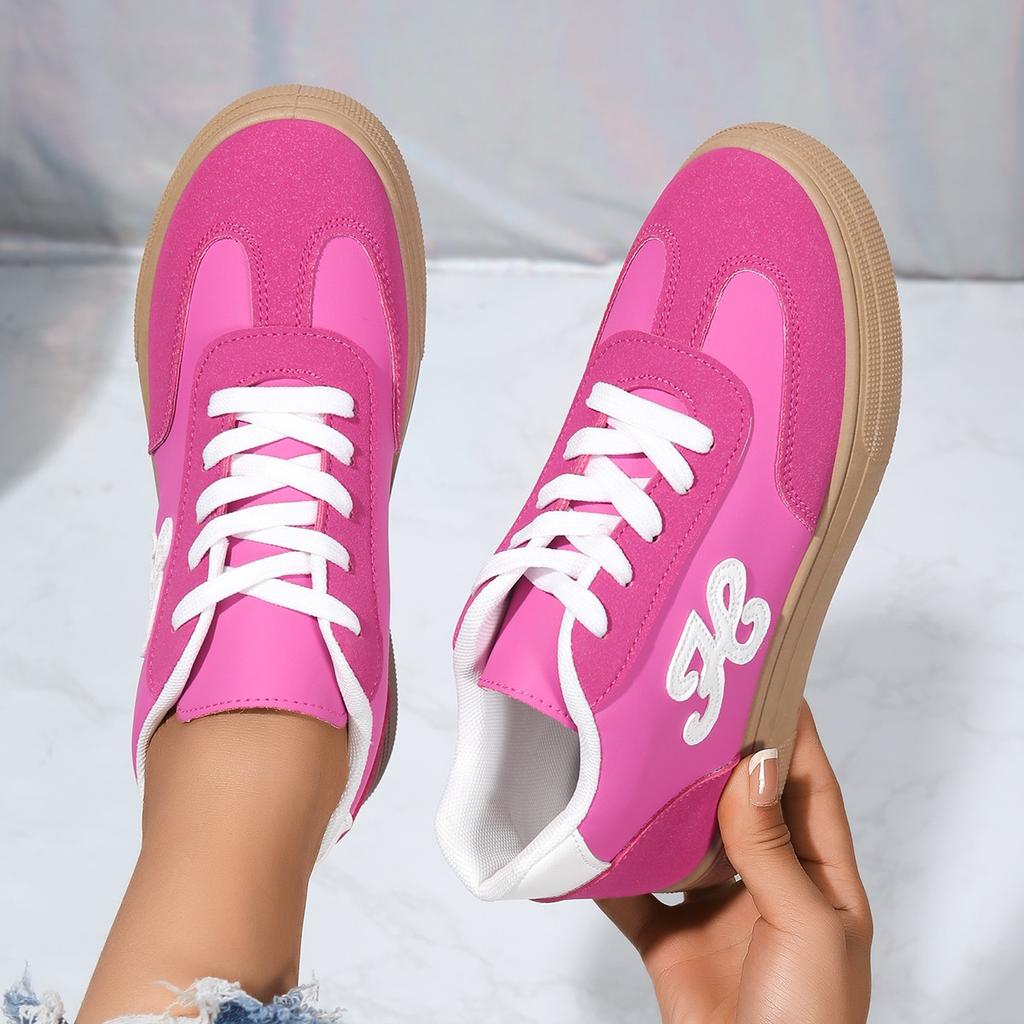 Fashion Women's Lightweight Sports Shoes - All Season, Breathable Synthetic Leather Upper, Fitness Running, Daily Casual Lace Up Shoes