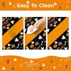 Childom 2 Pack Halloween Tablecloth,Halloween Decorations 54x108 Inch Disposable Plastic Table Cover for Rectangle,Pumpkin Spider Web Ghost Table