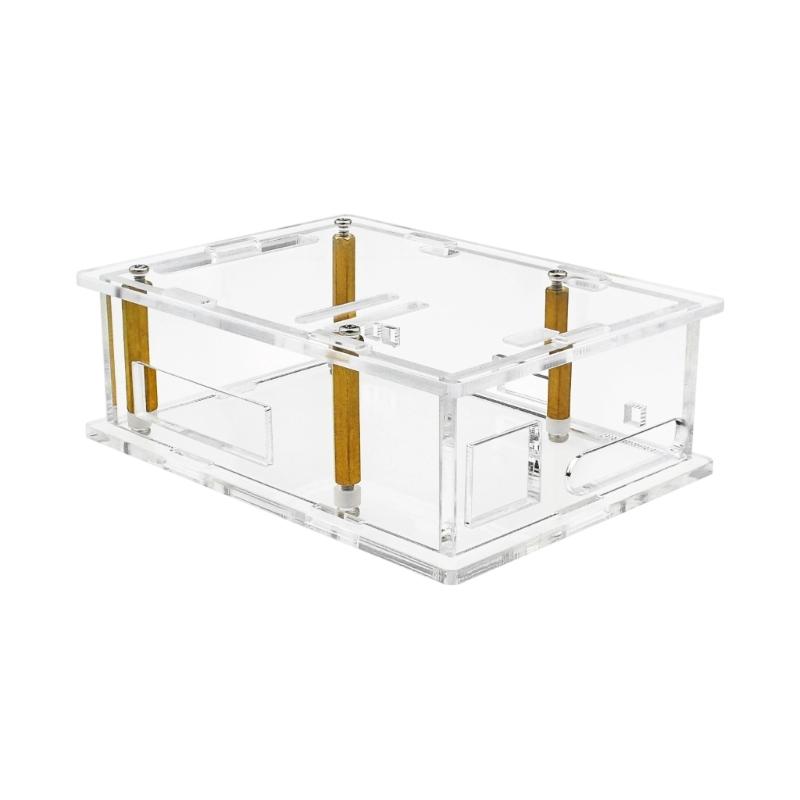 Transparent Acrylic Protective Case Replacement for ESP32 Board Heat Dissipation Easy Assembly Maintenance Accessories