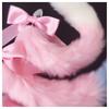 Neko Cat Ears Headband With Fox Or Kitten Tail Metal Butt Plug  Cosplay Butt Plug Tails