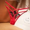 Λεπτά δαντελένια στρινγκ μπικίνι Σέξι διάφανα ερωτικά εσώρουχα Ρυθμιζόμενες λωρίδες Κοίλες σέξι γυναικεία εσώρουχα χωρίς ραφή σλιπ