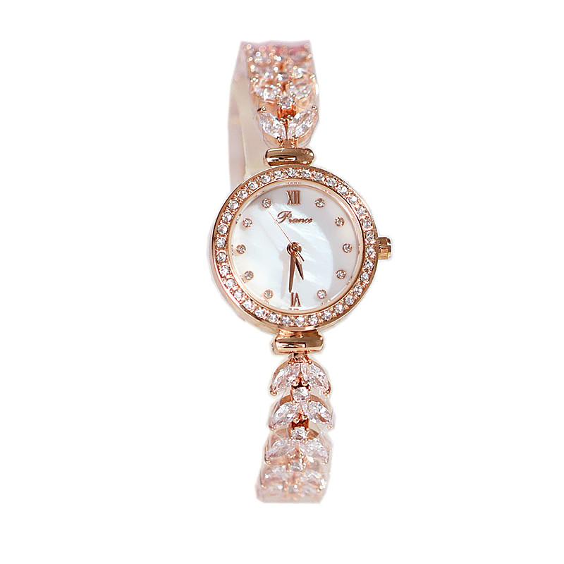 Ladies Watch Fashion Fishbone Chain Quartz Waterproof Watch Pointer Diamond Bracelet Watch Female