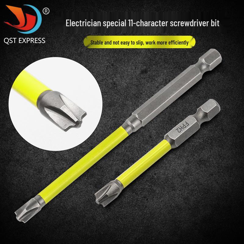 Electrician's 11-Word Screwdriver Bit for Air Conditioner Panels - 65/110mm