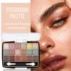 18 Color Eye Shadow Palette Matte Sequins Powder Fadeless Durable Sweat Resistant Powder Blusher Female Makeup Palette