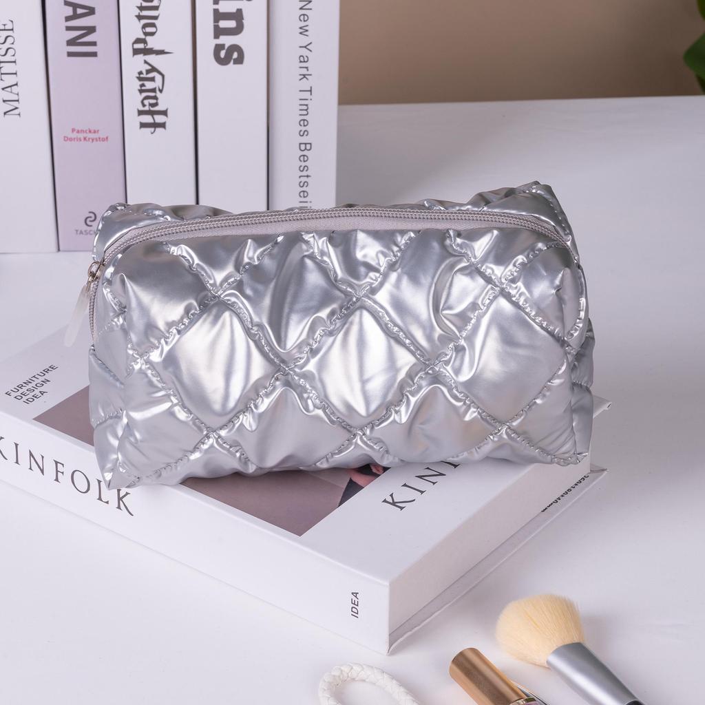 Large-Capacity Waterproof Cosmetic Bag Set - Stylish Solid Color, 3-Piece Portable Toiletry Organizer