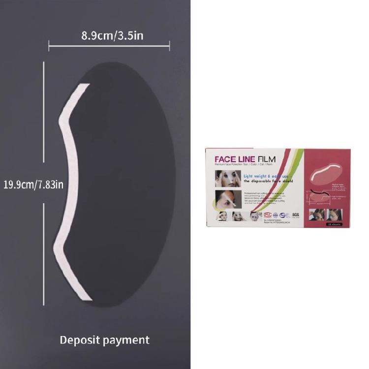 Klarer Einweg-Gesichtsschutz Haarschneide-Gesichtsschutz Visiere Haarfärbe-Gesichtsschutz Maske Friseurbedarf