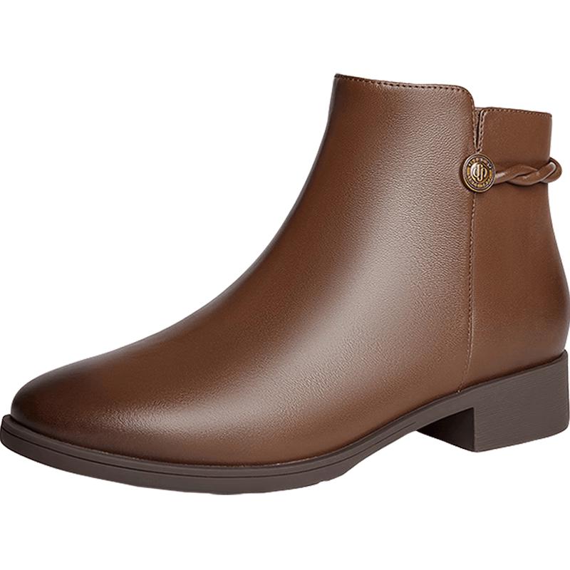 Senda Women s Sheepskin Fashion Ankle Boots 37