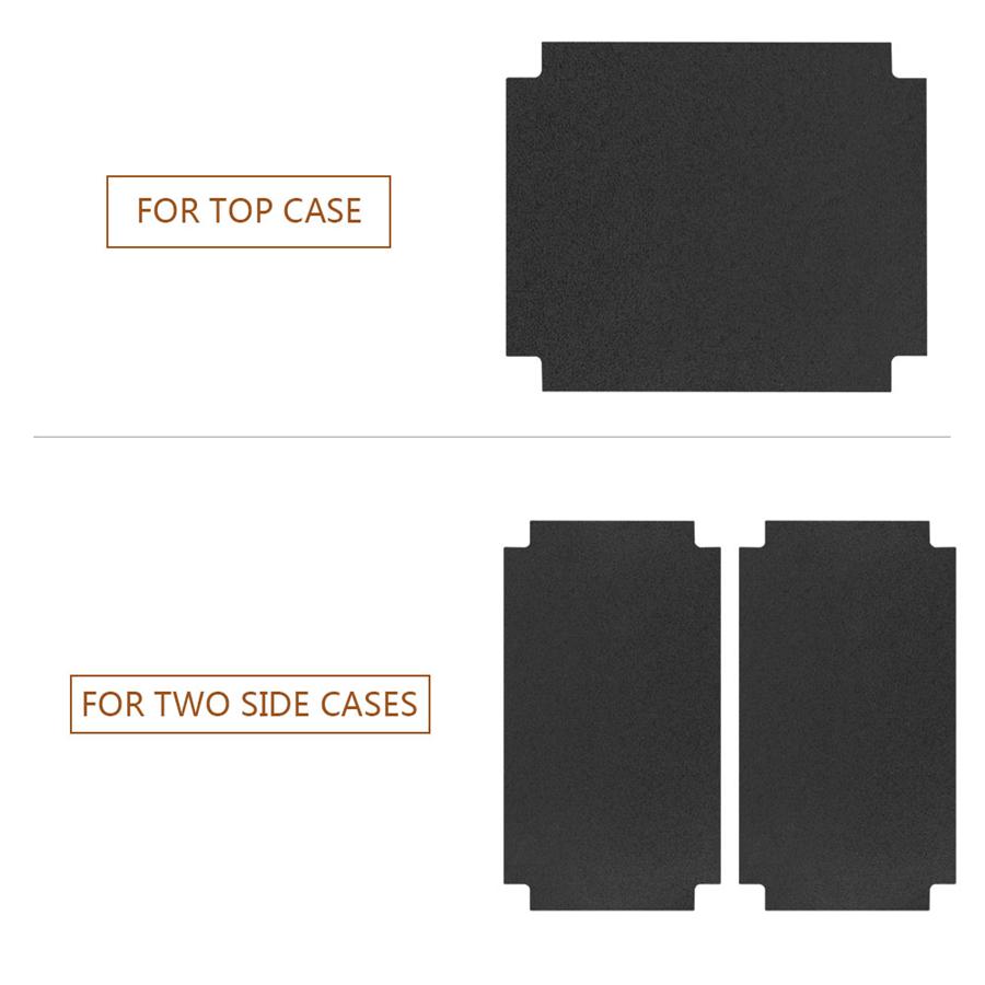 Motorcycles PVC Side Top Tail Rear Case Pads Pannier Cover Luggage Cases 3 piece