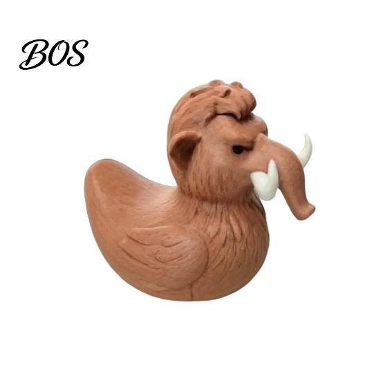 Desktop Ornament Mammoth Duck Figurine, 3D Printed Ornament, Funny Brown Tone Decoration Statue, Novelty for Home Table Shelf Statue коричневый