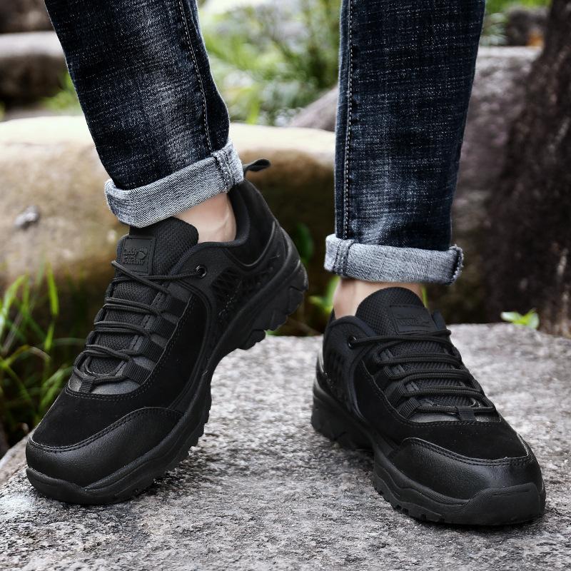 Spring and Autumn Hiking Shoes Men's Shoes Hiking Shoes Platform Sneakers Travel Shoes Men's Leather