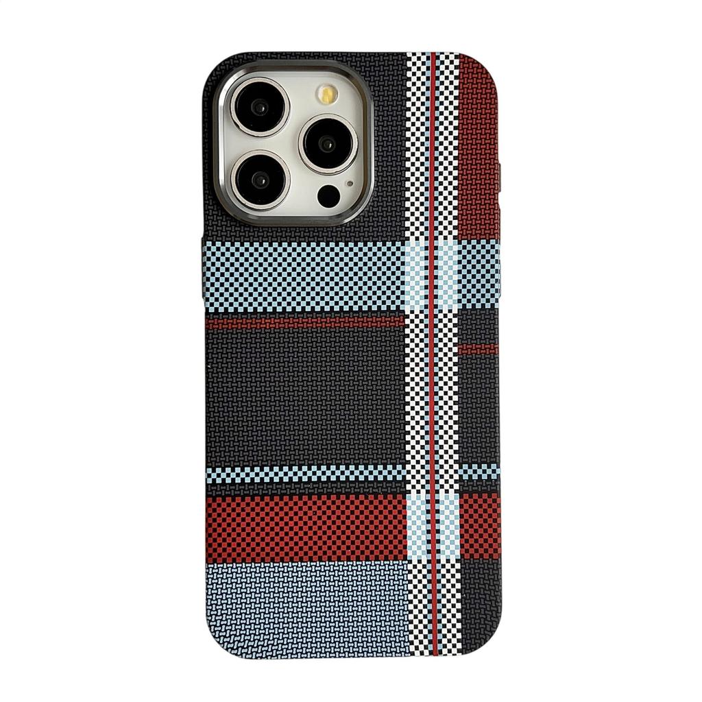 Applicable To Apple 17Promax Carbon Fiber Pattern Kevlar Magnetic Mobile Phone Case iPhone16PROMAX All-inclusive Anti-drop
