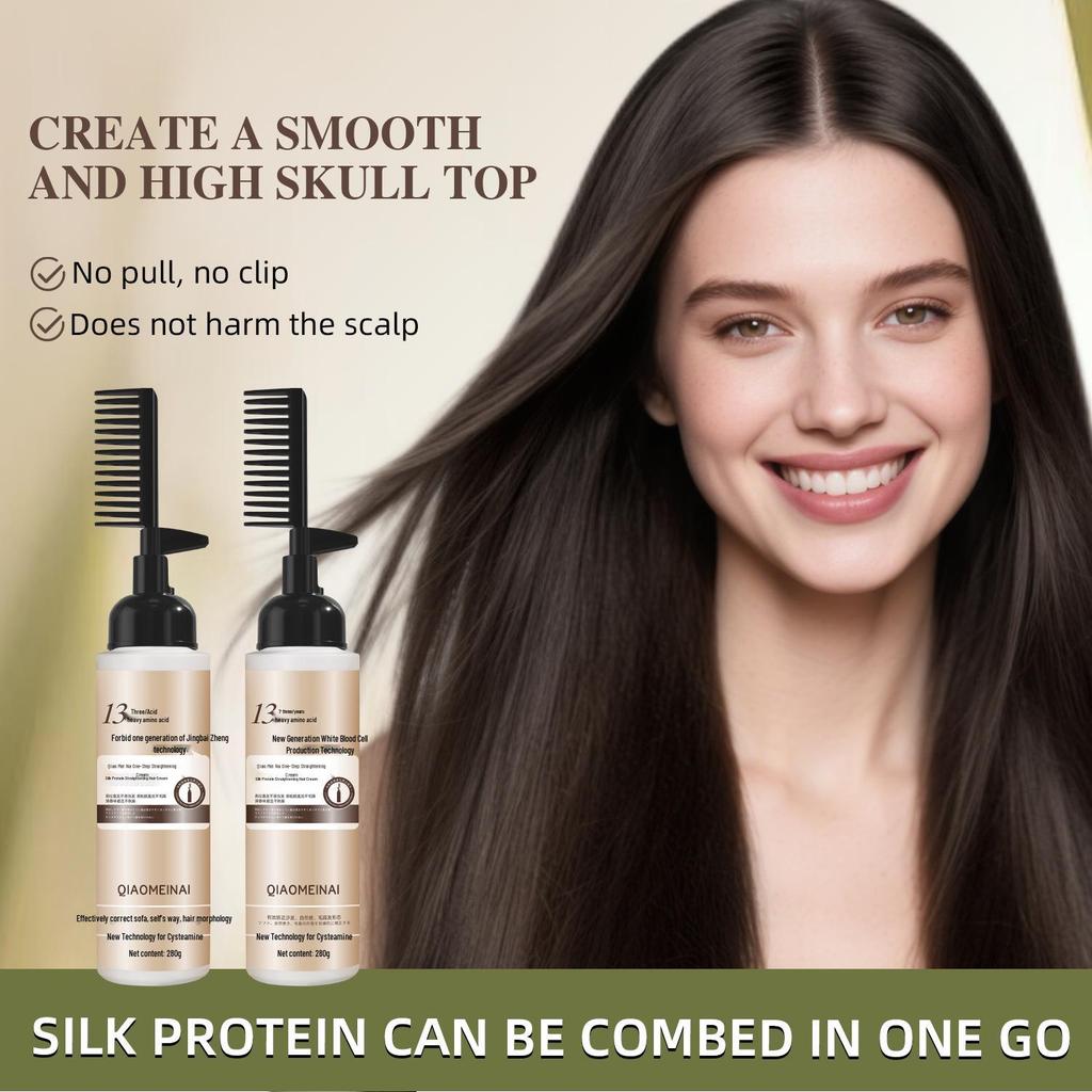 Crema Lisciante Professionale per Capelli - Formula Delicata Ammorbidente