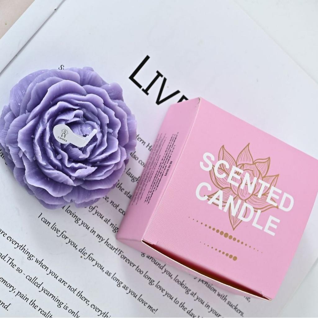 Creative Peony Flowers Aromatherapy Candle Flower Shape Souvenir Gift Ornaments Mother's Day Women's Day Gift