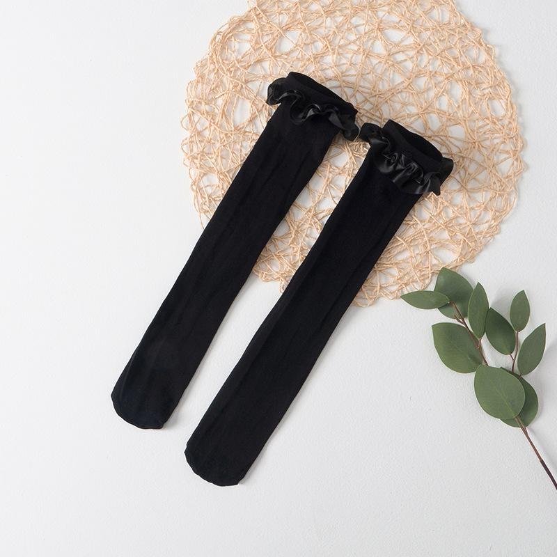 

Children S Socks Spring And Autumn Big Red Medium And Small Children S Long-Tube Knee Socks Girls White Stacking Socks Princess Older Children S Socks are about 42-45cm long чорний