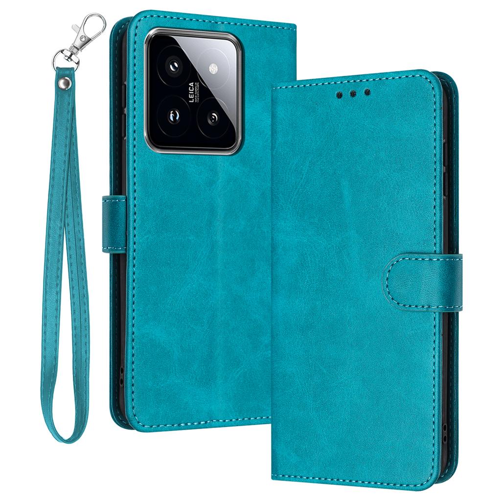 For Xiaomi 14 Case Full Protection Folding Stand Leather Phone Cover with Wallet