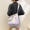 Tote Bag Carry Book Bag Class Bag Student Canvas Bag Women's Shoulder Japanese Large-capacity Beautiful Tutoring Bag Crossbody Bag