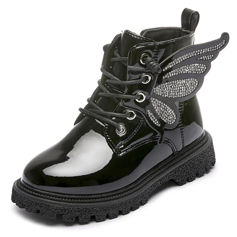 2024 Autumn New Children Shoe Winter Versatile Fashion Boots Soft Sole School Kids Casual Shoes Waterproof Ankle Boots for Women