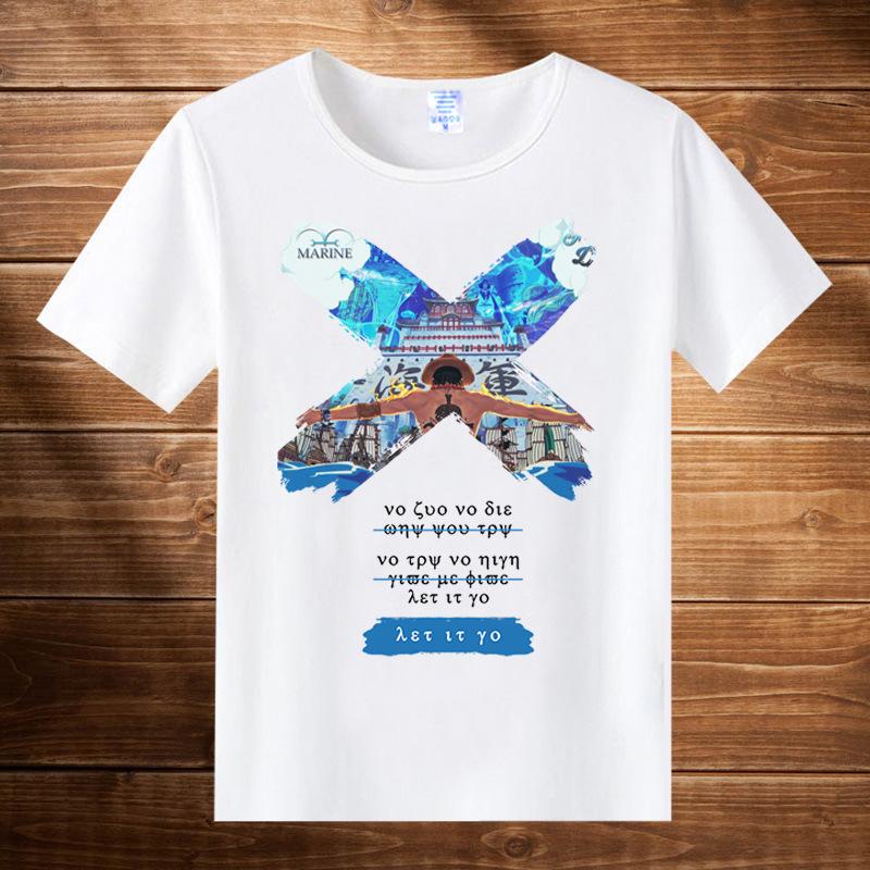 2026 Summer ONE PIECE Luffy Chopper Printed Loose Shortsleeved Cotton Tshirt Tide Pure Cotton Unisex Parentchild Clothing