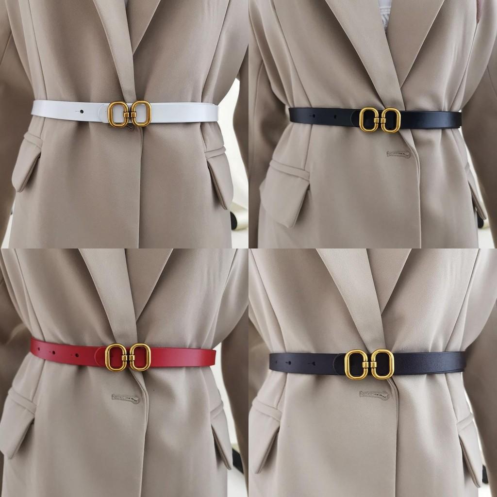Women Leather Waist Belt Accessories With Alloy Buckle For Dresses And Outerwear