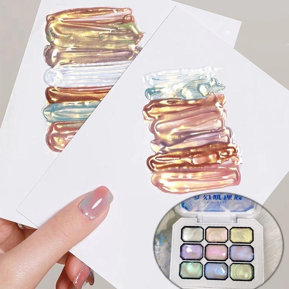 Esmalte de Gel de 9 Colores Polvo para Uñas Semipermanente 2025 Uñas de Gel