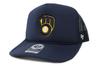 47 Brand 47 Foam Front Trucker Mesh MLB Milwaukee Brewers Cap,