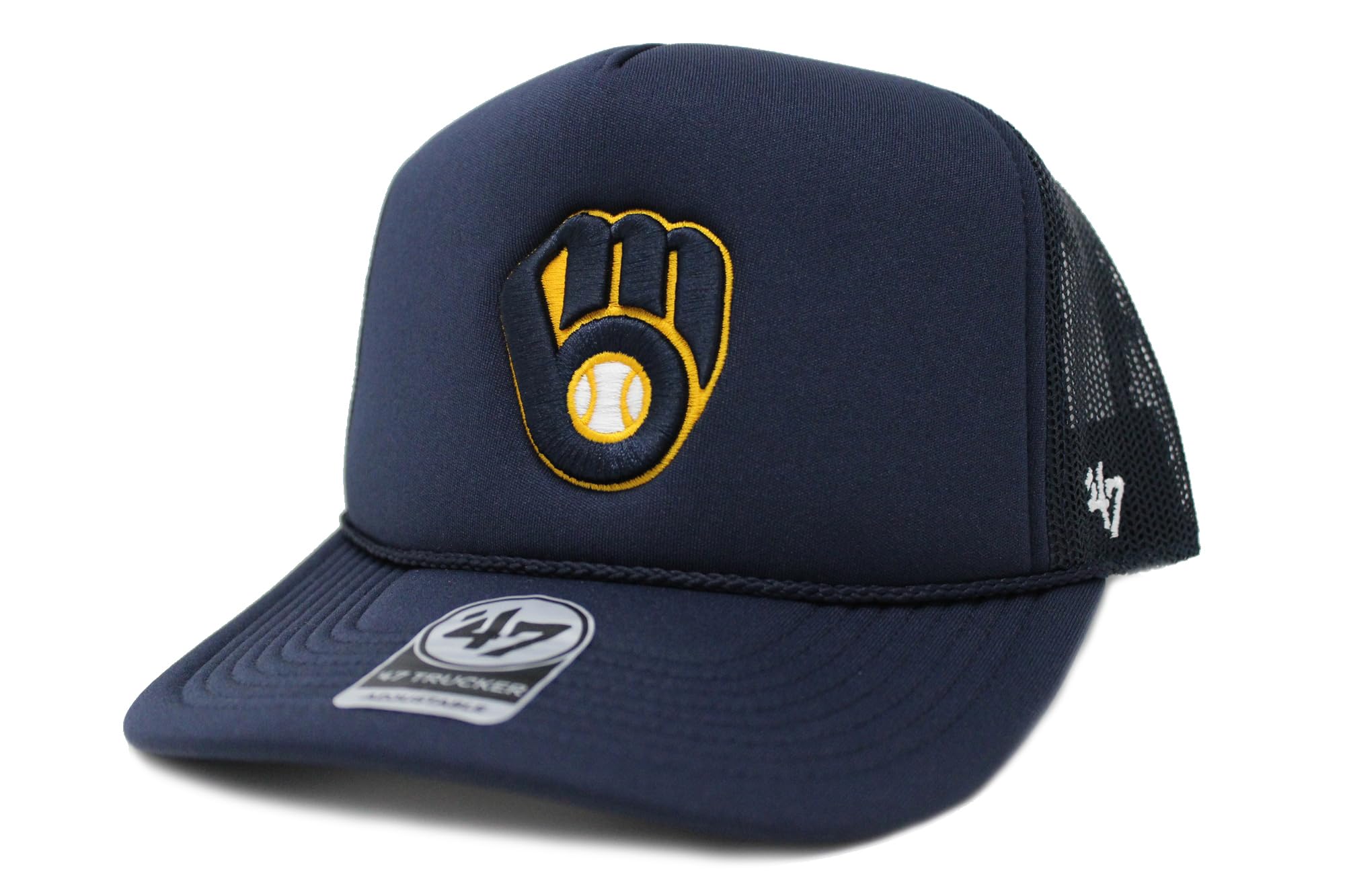 47 Brand 47 Foam Front Trucker Mesh MLB Milwaukee Brewers Cap,