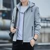 Spring and Autumn New Men's Hooded Jacket Slim Top Casual Versatile Youth Thin Jacket Men's