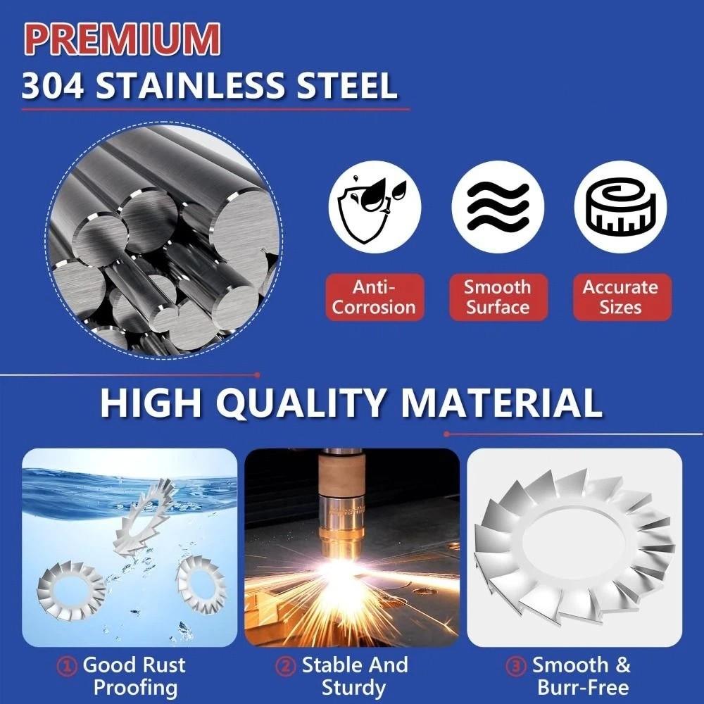 Corrosion Resistant External Teeth Washer External Toothed Washer  Hardware Applications