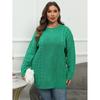 Womens Oversized Crewneck Knit Sweater Loose Fit Long Sleeve Pullover Winter Plus Size 0XL-3XL